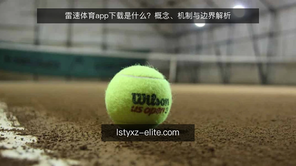 雷速体育app下载是什么?概念、机制与边界解析
